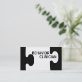 Verhalten Clinician Puzzle Piece Visitenkarte (Stehend Vorderseite)