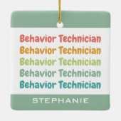 Verhalten des Technikers RBT Verhalten Tech Custom Keramikornament (Rückseite)