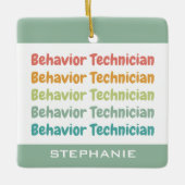 Verhalten des Technikers RBT Verhalten Tech Custom Keramikornament (Vorderseite)