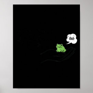 Verhalten Frosch Lustiges Meme Cartoon Tier Männer Poster