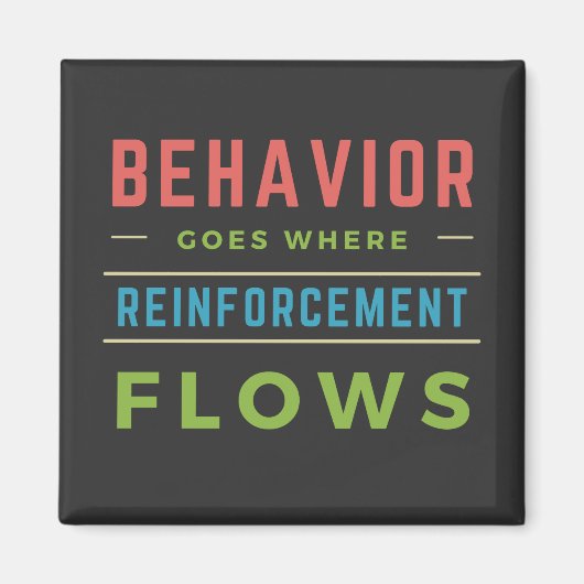 Verhalten geht dahin, wo die Verstärkung fließt Magnet (Vorne)