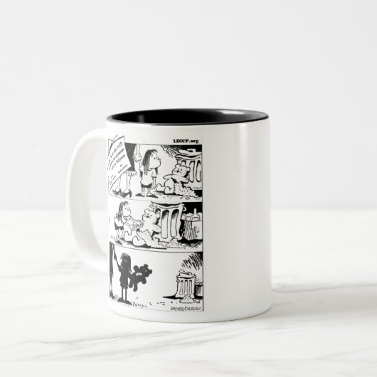 Verhalten gleicht Wahrheit Kaffee Tasse (Vorderseite Links)