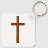 "VERHALTEN, ICH STEHE AN DER TÜR UND KNOCK" Schlüs Schlüsselanhänger (Rückseite)