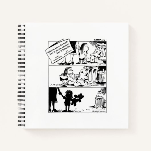 Verhalten ist die Wahrheit Notebook Notizblock (Vorderseite)