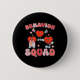 Verhalten Squad Aby Therapeut Valentine Behavioral Button