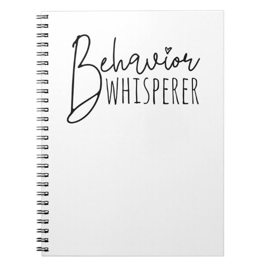 Verhalten Whisperer Notizblock (Vorderseite)