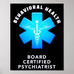 Verhaltens- und Geistesgesundheit Board-zertifizie Poster