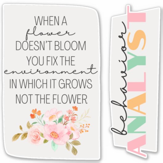 Verhaltensanalyst, ABA-Geschenk, ABA-Aufkleber, Aufkleber (Vorderseite)