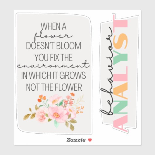 Verhaltensanalyst, ABA-Geschenk, ABA-Aufkleber, Aufkleber (Blatt)