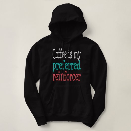 Verhaltensanalyst ABA Therapeut Kaffee Funny Autis Hoodie (Design vorne)