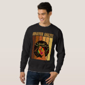 Verhaltensanalyst Afro American Black Histo Sweatshirt (Vorne ganz)