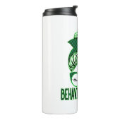 Verhaltensanalyst BCBA Messy Bun St Patrick's Day Thermosbecher (Nach links gedreht)