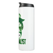 Verhaltensanalyst BCBA Messy Bun St Patrick's Day Thermosbecher (Nach rechts gedreht)