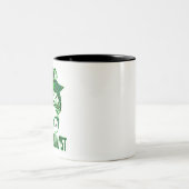 Verhaltensanalyst BCBA Messy Bun St Patrick's Day Zweifarbige Tasse (Mittel)