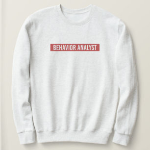 Verhaltensanalyst BCBA Minimalistischer roter Kast Sweatshirt