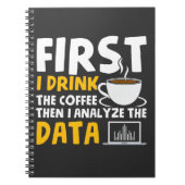 Verhaltensanalyst Datenanalyst Kaffeemaschine Notizblock (Vorderseite)