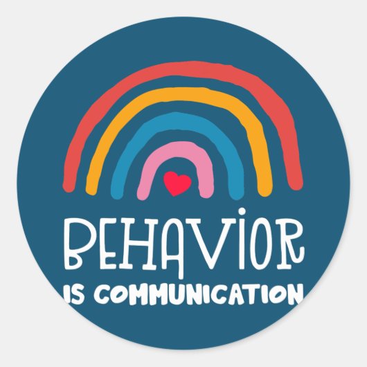 Verhaltensanalyst des spezialisierten Verhaltenssp Runder Aufkleber (Vorderseite)