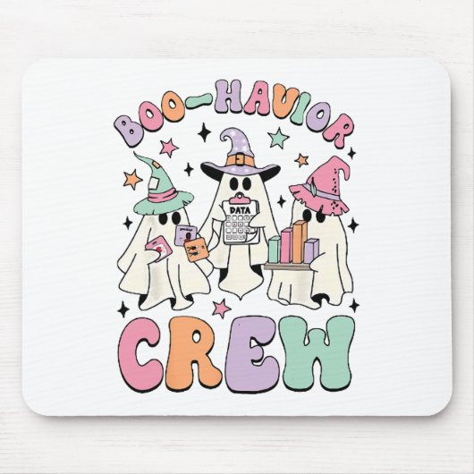 Verhaltensanalyst Halloween Aba Niedlich Ghost Boo Mousepad (Vorne)