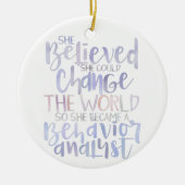 Verhaltensanalyst Ornament, Verhaltensanalyst Gesc Keramik Ornament (Vorne)