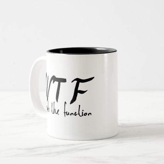 Verhaltensanalyst Zweifarbige Tasse (Vorderseite Links)