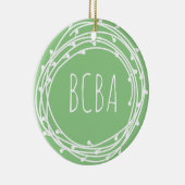 Verhaltensanalytiker, bcba, bcba-Geschenk, bcba-Or Keramik Ornament (Rechts)