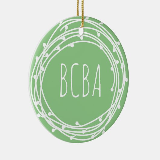 Verhaltensanalytiker, bcba, bcba-Geschenk, bcba-Or Keramik Ornament (Rechts)