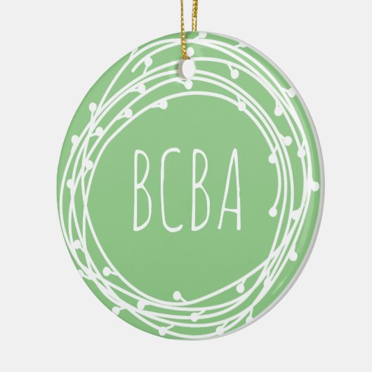 Verhaltensanalytiker, bcba, bcba-Geschenk, bcba-Or Keramik Ornament (Links)