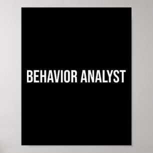 Verhaltensanalytiker psychische Gesundheit Poster