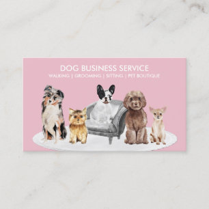 Verhaltensforscher für rosa weiße Hunde Visitenkarte