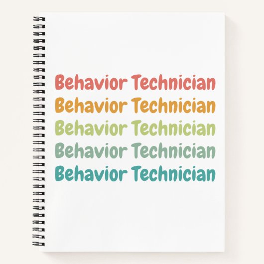 Verhaltensforscher RBT Verhalten Tech Retro Notizblock (Vorderseite)