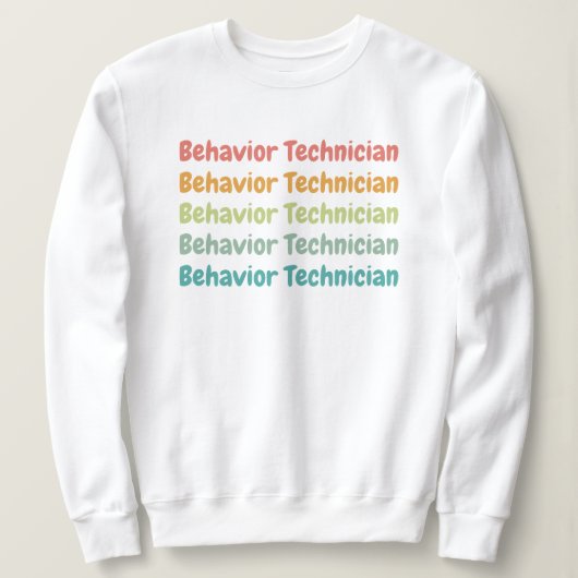 Verhaltensforscher RBT Verhalten Tech Retro Sweatshirt (Design vorne)