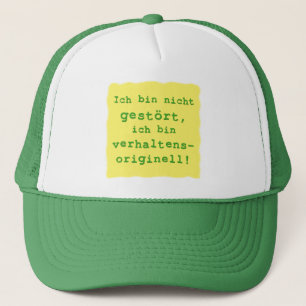 verhaltensoriginell truckerkappe