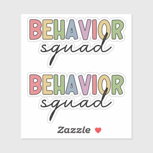 Verhaltensplatz | Verhaltenstherapeut ABA Therapis Aufkleber (Blatt)