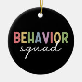 Verhaltensplatz | Verhaltenstherapeut ABA Therapis Keramik Ornament (Vorne)