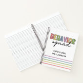 Verhaltensplatz | Verhaltenstherapeut ABA Therapis Notizblock (Innenseite)