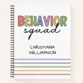 Verhaltensplatz | Verhaltenstherapeut ABA Therapis Notizblock (Vorderseite)