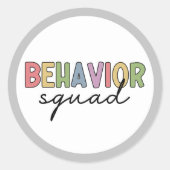 Verhaltensplatz | Verhaltenstherapeut ABA Therapis Runder Aufkleber (Vorderseite)