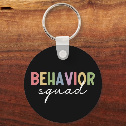 Verhaltensplatz | Verhaltenstherapeut ABA Therapis Schlüsselanhänger (Vorderseite)