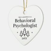 Verhaltenspsychologe New Job Christmas Keramik Ornament (Links)