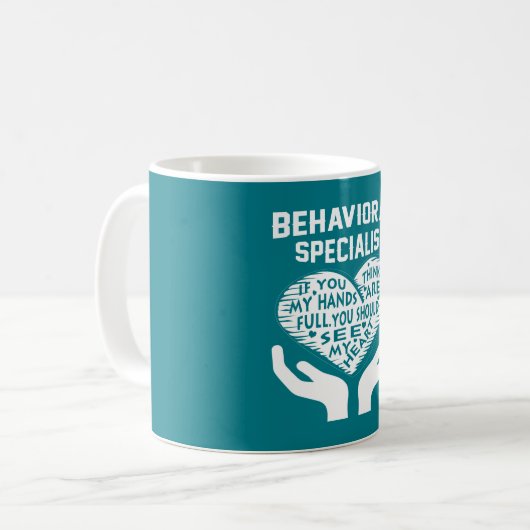 Verhaltensspezialist Kaffeetasse (Vorderseite Links)