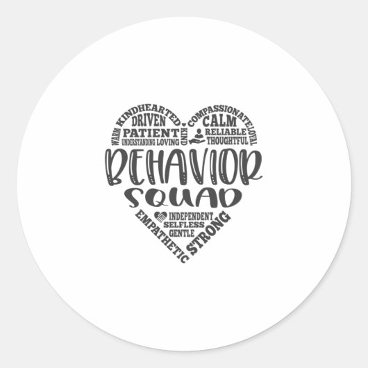 Verhaltensstörung, Verhaltensanalyst, bcba Runder Aufkleber (Vorderseite)