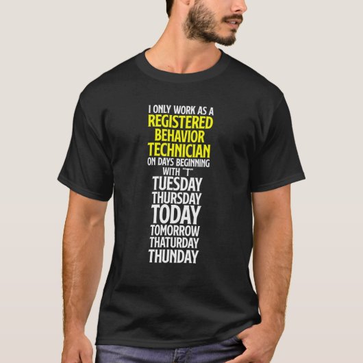 Verhaltenstechniker Behavioral Tech RBT 1 T-Shirt (Vorderseite)
