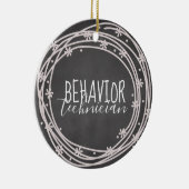 Verhaltenstechniker-Ornament, Behavior Tech, RBT, Keramik Ornament (Rechts)