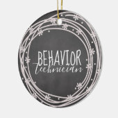 Verhaltenstechniker-Ornament, Behavior Tech, RBT, Keramik Ornament (Links)