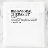 Verhaltenstherapeut - Funny Definition Stickers (Tasche)