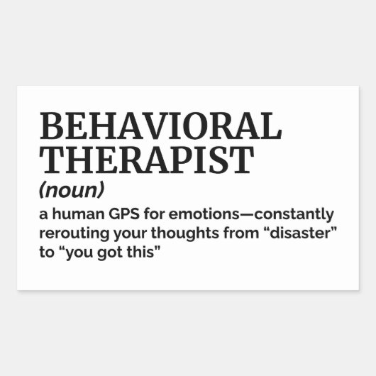Verhaltenstherapeut - Funny Definition Stickers (Vorderseite)