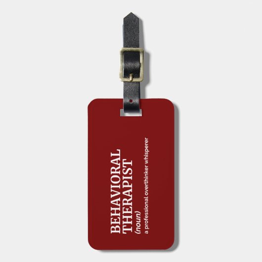 Verhaltenstherapeut Spaß Definition Geschenk Gepäckanhänger (Vorderseite vertikal)