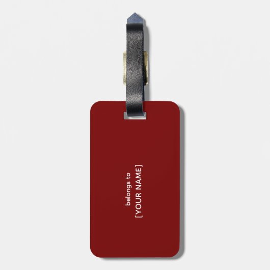 Verhaltenstherapeut Spaß Definition Geschenk Gepäckanhänger (Rückseite vertikal)