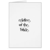 Verhältnis der Braut (Vorne)