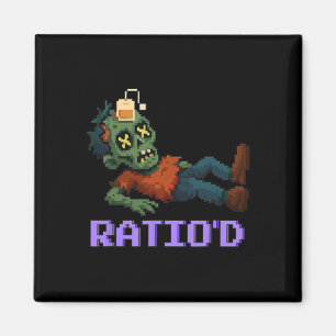 Verhältnis Pixeliger Zombie-Gamer Teag Npc Hallowe Magnet